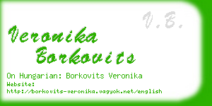veronika borkovits business card